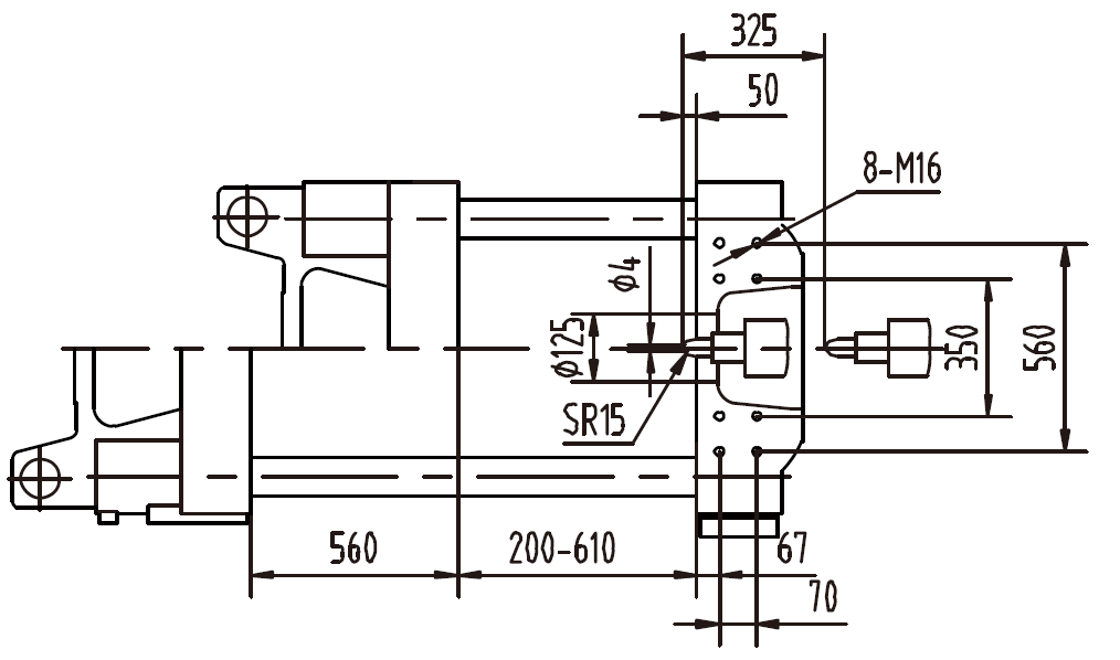 Platen Dimensions (flank)