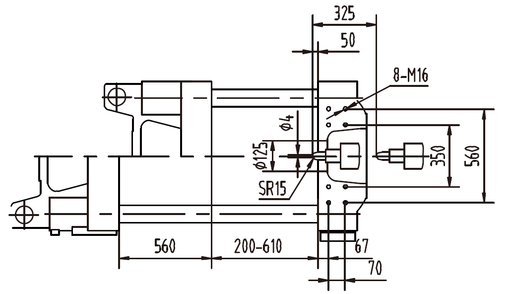 Platen Dimensions (flank)