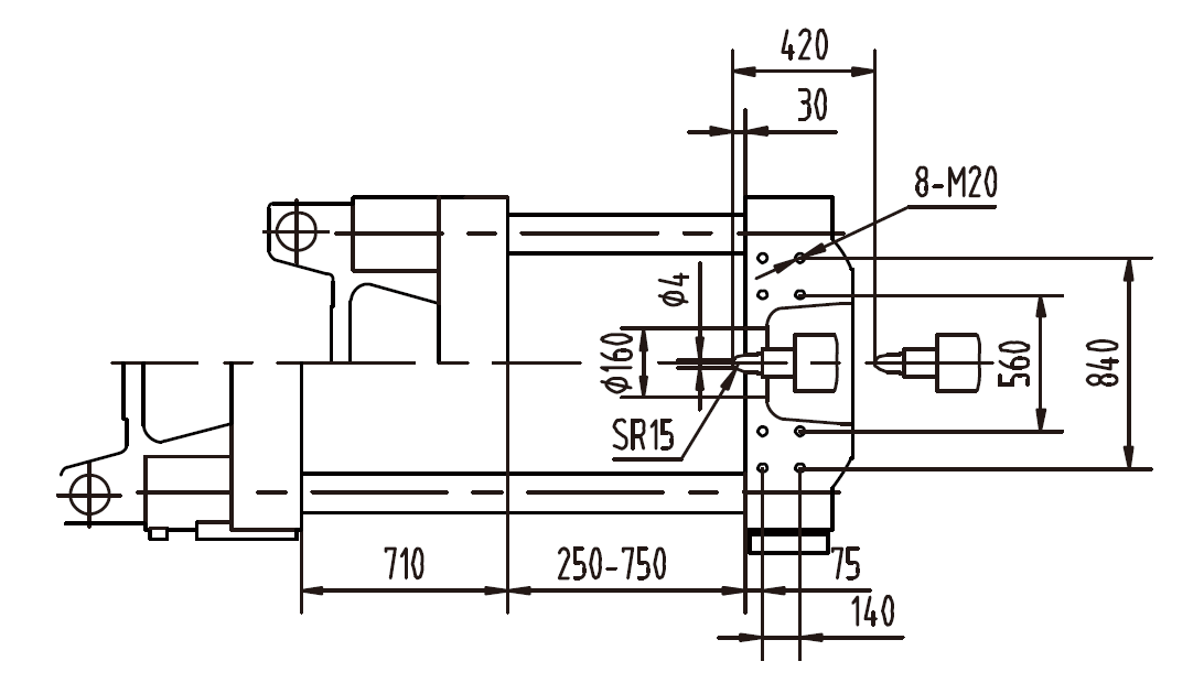 Platen Dimensions (flank)