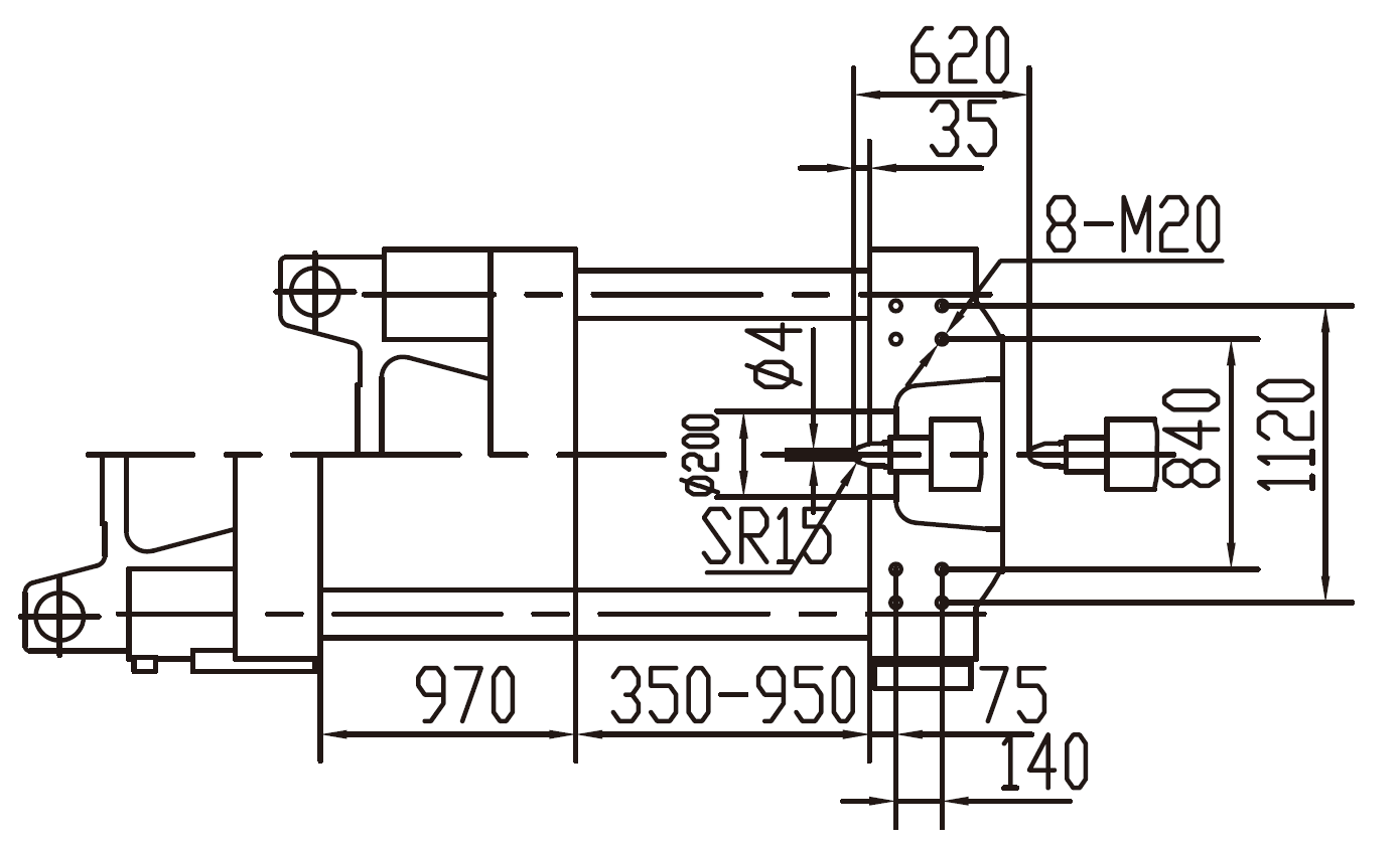 Platen Dimensions (flank)