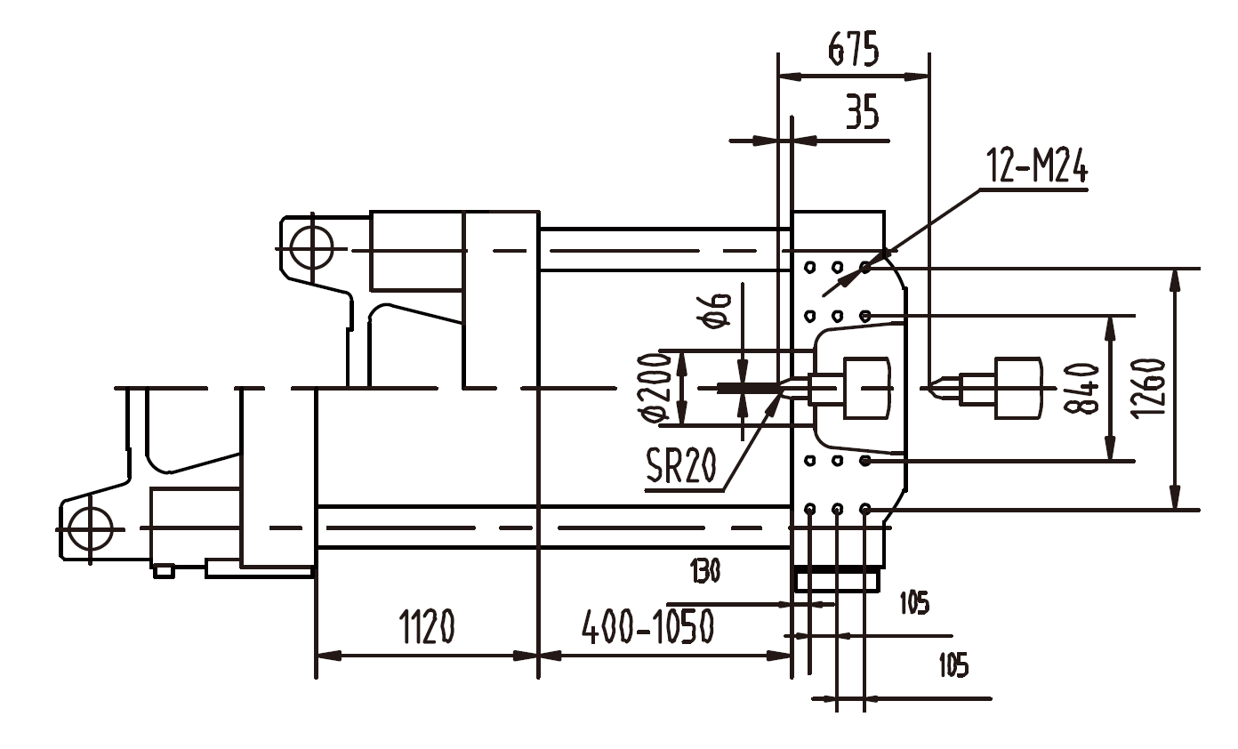 Platen Dimensions (flank)